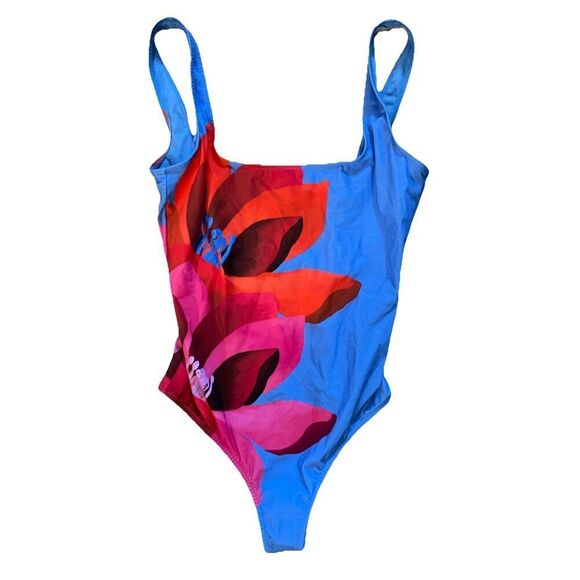 New Farm Rio Watercolor Floral One-Piece Swimsuit size Medium - Picture 5 of 7